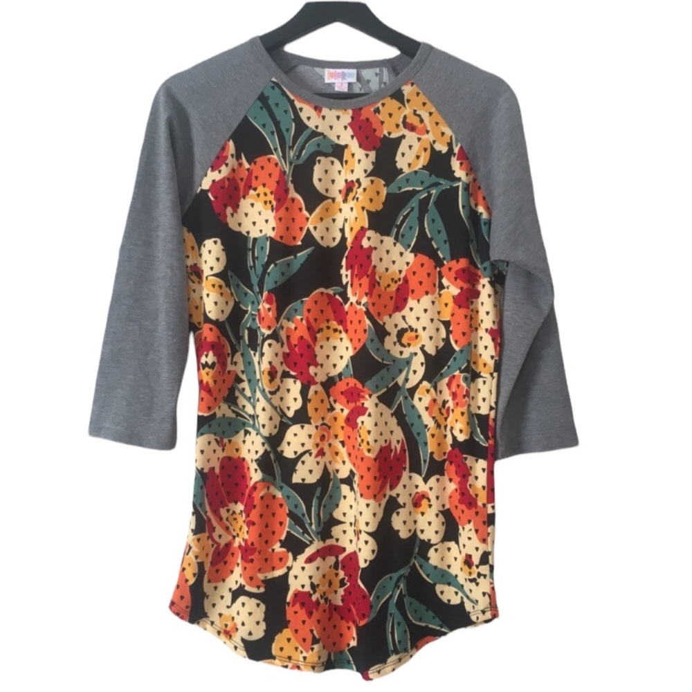 LuLaRoe Randy Shirt Flower pattern Small
